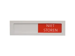 Premium Schuifbord Wit Niet Storen Groen Rood 150x40mm - 1