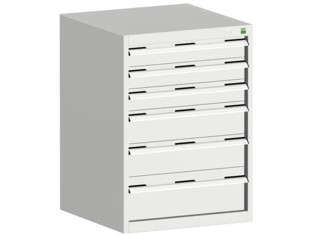 ladekast HxBxD 900x650x525mm 6laden romp RAL7035 front RAL7035