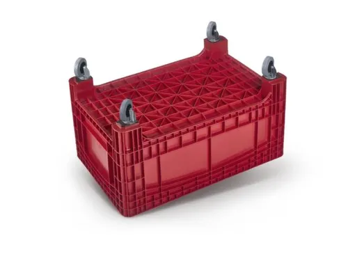 container met grote capaciteit,HxLxB 730x1200x800mm,354l,PE,rood