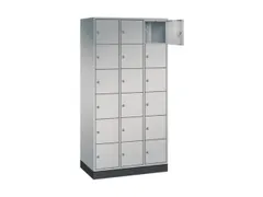 lockerkast,HxBxD 1950x920x500mm,3x6vakken,cil.-slot,sokkel