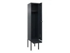 locker met bank,HxBxD 2120x400x815mm,1vak,vak B 400mm,draaigrendel