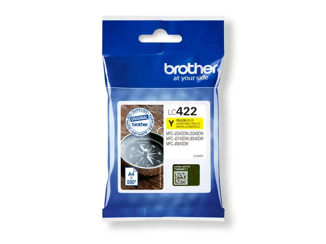 Inktcartridge Brother LC-422Y geel