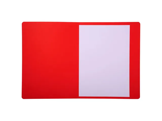Bedrukte dossiermap met zichtrand Forever A4 280g/m2 24x31.5cm Rood