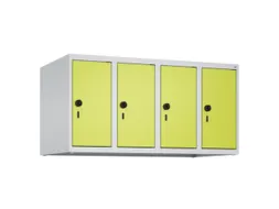 opzetkast,v. locker,4vak.,vak B 250mm,HxBxD 500x1000x500mm,vleugeldeur
