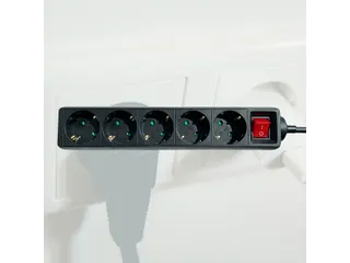 Stekkerdoos BRASQ 5 voudig 1.4 meter zwart - 7