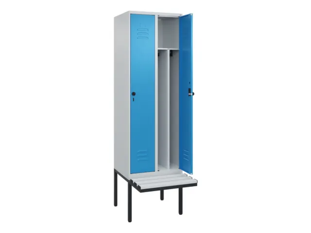locker voor scheiding van kleding,HxBxD 2120x600x815mm,2vak