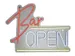 Ledbord Lumineo indoor USB neon Bar Open
