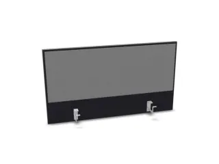 opzetpaneel,v. bureau,aanbouw achter,B 1000mm,CC-zwart,BN8078-grijs - 1