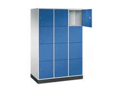 grootvolume-lockersysteem,RAL 7035/RAL 5010,HxBxD 1950x1220x600mm