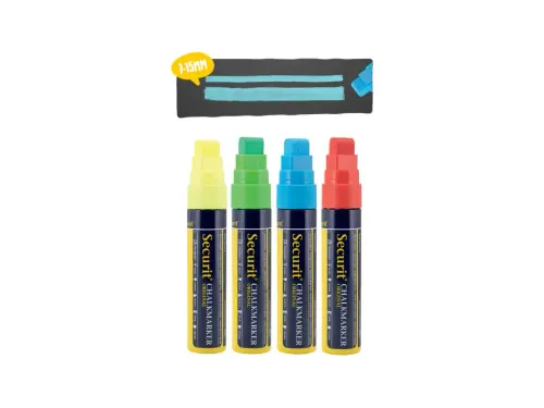 Krijtstift Securit Sma-720 Blok Assorti 7-15mm Blister à 4st
