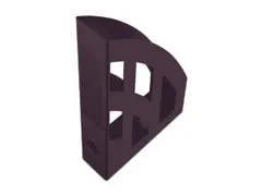 tijdschriftenhouder,staand,HxBxD 320x78x248mm,kunststof,bordeauxrood