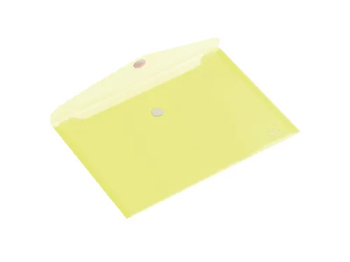 Enveloptas HF2 A4 335x240mm dwars PP transparant geel