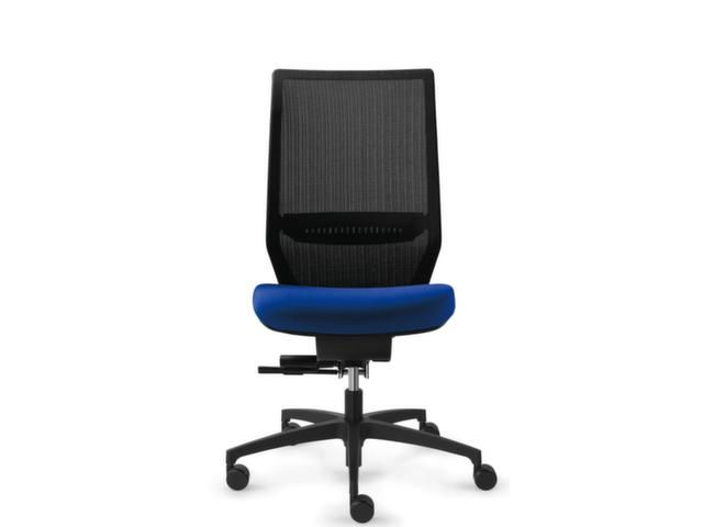Dauphin Bureaustoel Shapemesh Plus met synchroonmechanisme Blauw | KantoorBureaustoel.nl