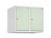 opzetkast,v. locker,2vak.,vak B 300mm,HxBxD 500x600x500mm,cilinderslot