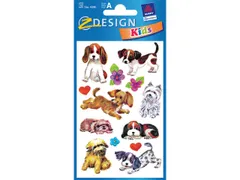 papieretiket Z-design Kids pakje a 3 vel honden