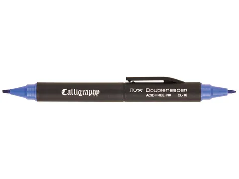 Kalligrafiepen Itoya CL10 1.5mm én 3.0mm penpunt blauw