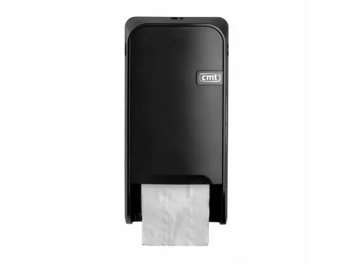 CMT Quartz Toiletrolhouder Doppenrol Zwart