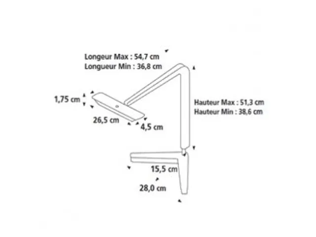 Unilux Ergolight Led Lamp Zwart