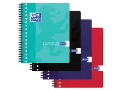 Collegeblok Oxford School A5+ 17-gaats 80vel assorti