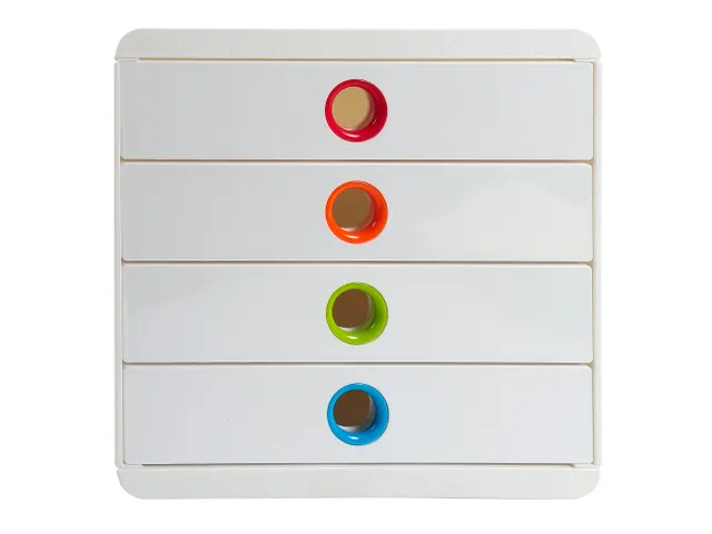 Exacompta ladenblok Pop-Box wit/ harlekijn