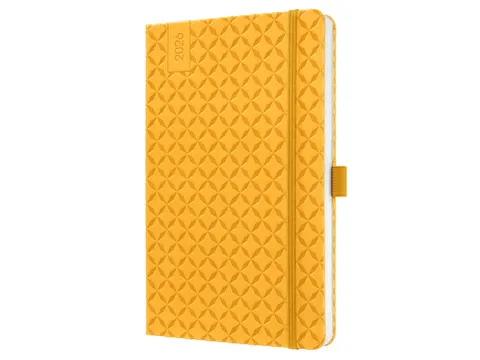 Weekagenda Flair A5 2026 (NL/FR/EN/DU) Mango Yellow Hardcover