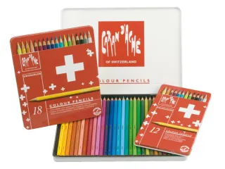 Kleurpotloden Caran D'ache Swisscolor Aquarel 18stuks Assorti - 3