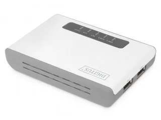 2-poorts USB 2.0 draadloze multifunctionele netwerkserver 300 Mbps - 6