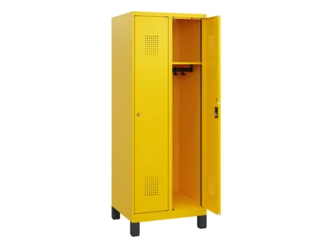schoollocker,HxBxD 1630x600x500mm,2vak,vak B 300mm,cil.-slot,voeten