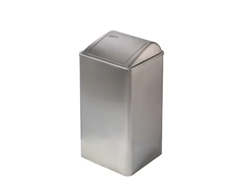 Afvalbak Rvs 65 Liter Met Push Klep