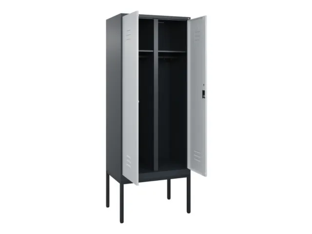 locker voor scheiding van kleding,HxBxD 2120x800x500mm,2vak