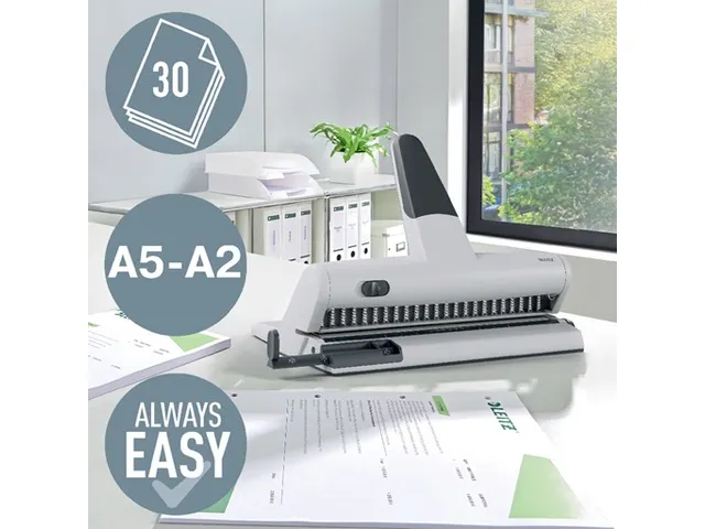 Perforator Leitz 5115 heavy duty 23-gaats 15vel zilver