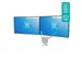 Bras support 2 écrans bureau Viewlite plus 652 Argent-blanc