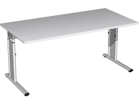 Bureau C-Poot Hxbxd 680-820X1600X800Mm Lichtgrijs