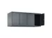 opzetkast,v. locker,4vak.,vak B 300mm,HxBxD 500x1200x500mm,vleugeldeur
