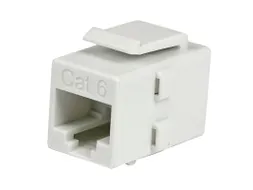 Witte Cat 6 RJ45 Keystone jack-netwerkkoppeling - F/F