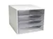 Ladenblok Ecobox 4 Laden Grijs A4+