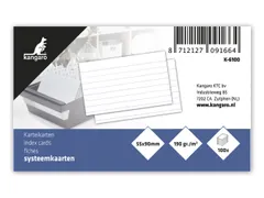 Systeemkaart Kangaro 55x90mm lijn 190 grams pak a 100 vel