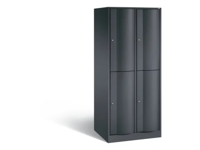 armoire multicases,corps RAL7021,face avant RAL7021