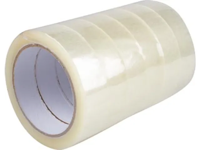 plakband PP ft 25mmx66m transparant
