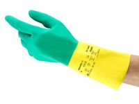 Handschoen Alphatec 87-900, Maat 9 Groen Geel Latex Neopreen