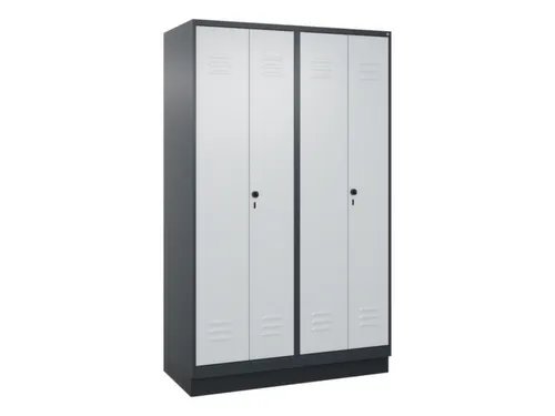 PBM-locker,HxBxD 1950x1200x500mm,4vak,vak B 300mm,draaigrendel