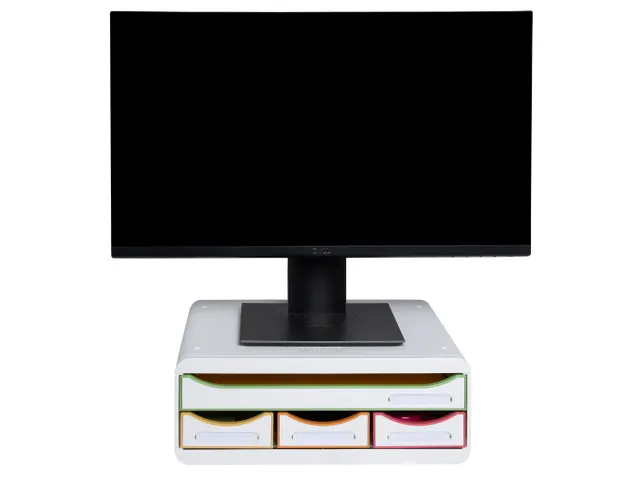 TOOLBOX MINI 4 lades wit/harlekijn/wit