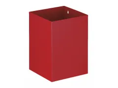 Metalen Vierkante Papierbak 21 Liter Rood