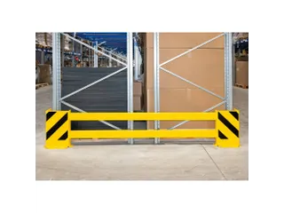 aanrijdbeveiligingsplank,v. binnen,hoek,HxLxD 465x900-1300x160mm,staal - 1