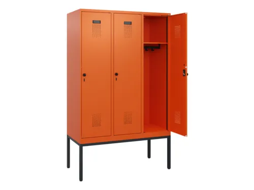 schoollocker,HxBxD 1950x1200x500mm,3vak,vak B 400mm,draaigrendel