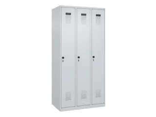 locker,HxBxD 1850x900x500mm,3vak,vak B 300mm,draaigrendel - 3