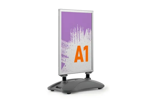 Stoepbord Aluminium Heavy Base Outdoor Dubbelzijdig A1