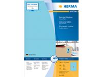 Herma 4568 Gekleurde Etiketten 199.6x143.5mm Blauw permanent