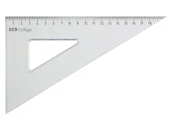 Driehoek Aristo 20cm 30/60 Graden Transparant