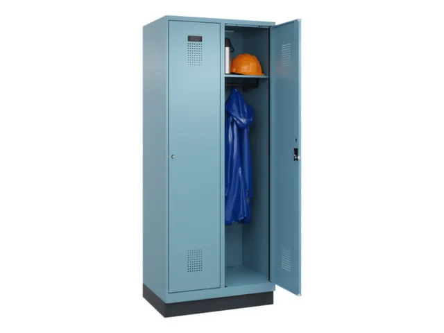 locker,HxBxD 1950x800x500mm,2vak,vak B 400mm,cil.-slot,sokkel